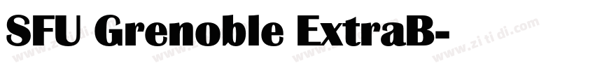 SFU Grenoble ExtraB字体转换